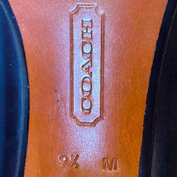NWOT COACH s9.5🔥80s VINTAGE Never worn blk leather pumps Made in Italy Pristine - Picture 8 of 8